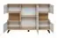 Sideboard / commode Austgulen 06, Couleur : Chêne Riviera / Gris clair - Dimensions : 106 x 160 x 40 cm (H x L x P), avec huit compartiments