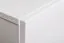 Paroi de salon sobre Valand 05, couleur : blanc / noir - dimensions : 170 x 250 x 40 cm (h x l x p), avec une grande vitrine suspendue