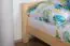 Lit pour enfant en bois de pin massif naturel A1, avec sommier à lattes - Dimensions 160 x 200 cm