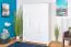 Style maison de campagne Pin-Armoire, Couleur: Blanc 190x133x60 cm