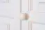 Style maison de campagne Pin-Armoire, Couleur: Blanc 190x133x60 cm