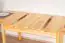 Table extensible en bois de pin massif naturel 008 (rectangulaire) - Dimensions 120/170 x 80 cm (L x P)