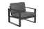 Chaise de jardin Madrid en aluminium - Couleur : Anthracite, profondeur : 780 mm, largeur : 850 mm, hauteur : 700 mm, hauteur d'assise : 330 mm