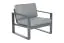 Chaise de jardin Madrid en aluminium - Couleur : aluminium gris, profondeur : 780 mm, largeur : 850 mm, hauteur : 700 mm, hauteur d'assise : 330 mm