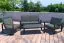 Chaise de jardin Madrid en aluminium - Couleur : Anthracite, profondeur : 780 mm, largeur : 1550 mm, hauteur : 700 mm, hauteur d'assise : 330 mm