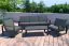 Chaise de jardin Madrid en aluminium - Couleur : Anthracite, profondeur : 780 mm, largeur : 2250 mm, hauteur : 700 mm, hauteur d'assise : 330 mm