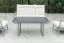 Table de jardin Mailand avec plateau en verre en aluminium - Couleur : aluminium gris, longueur : 1400 mm, largeur : 800 mm, hauteur : 590 mm