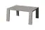 Table basse Naples en aluminium - Couleur : aluminium gris. longueur : 530 mm, largeur : 530 mm, hauteur : 280 mm