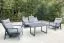 Chaise de jardin Rom avec rembourrage & dossier réglable en aluminium - Couleur : gris aluminium, profondeur : 790 mm, largeur : 740 mm, hauteur : 960 mm