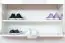 Armoire à chaussures Sabadell 07, couleur : blanc / blanc brillant - 108 x 80 x 38 cm (h x l x p)