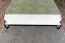 Lit escamotable Namsan 03 vertical, Couleur : Blanc mat / Noir brillant - Surface de couchage : 140 x 200 cm (l x L)