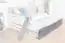 Sommier pour lit d'enfant / lit de jeune Hermann 01, couleur : blanc blanchi / gris, massif - 90 x 190 cm (L x l)