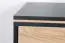 TV - meuble bas Amanto 8, couleur : noir / frêne - Dimensions : 54 x 150 x 40 cm (H x L x P)