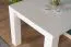 Table basse blanche en chêne massif Pirol 119, 50 x 60 x 60 cm, carrée, petite table de salon pratique, robuste et stable, finition de haute qualité