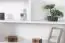 Étagère à suspendre / étagère murale en bois de pin massif, laqué blanc Junco 280 - Dimensions 85 x 180 x 20 cm
