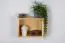 Étagère à suspendre / étagère murale en bois de pin massif, naturel Junco 335 - 30 x 40 x 24 cm (H x L x P) 