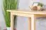 Table en bois de pin massif naturel Junco 231B - Dimensions 75 x 130 cm