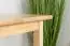 Table en bois de pin massif naturel Junco 233C (carré) - Dimensions 80 x 80 cm