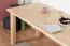 Table en bois de pin massif naturel Junco 241A (rectangulaire) - Dimensions 80 x 180 cm