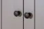Armoire à portes battantes / armoire Segnas 09, couleur : gris - 198 x 90 x 53 cm (h x l x p)