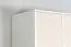Armoire à portes battantes / armoire 19, couleur : blanc / crème - Dimensions : 236 x 126 x 56 cm (H x L x P)