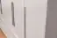 Armoire à portes battantes / armoire avec cadre Siumu 35, Couleur : Blanc / Blanc brillant - 226 x 277 x 60 cm (H x L x P)