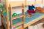 Lits superposés pour enfants "Easy Premium Line" K18/n, tête de lit ajourée, hêtre massif naturel - 90 x 190 cm, (L x l) séparable