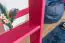 Lit mezzanine 90 x 190 cm, "Easy Premium Line" K22/n, bois de hêtre massif laqué rose, divisible