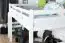 Lit mezzanine 160 x 190 cm pour adultes "Easy Premium Line" K23/n, hêtre massif laqué blanc, convertibles