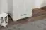 Armoire à portes battantes / armoire Camprodon 01, couleur : blanc chêne - 209 x 50 x 37 cm (H x L x P)