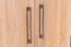 Armoire à portes battantes / Penderie Sidonia 03, Couleur : Chêne brun - 200 x 82 x 53 cm (h x l x p)