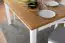 Table de salle à manger extensible "Solin" chêne blanc/nature 20 (carré) - Dimensions : 140 - 220 x 90 cm (L x P)