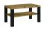 Grande table basse moderne avec pieds foncés "Temerin" 32a, Chêne artisan / Noir mat, 100 x 55 x 51 cm, particulièrement stable et durable, de style