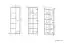 Armoire Mochis 06, couleur : chêne Sonoma clair 3 inserts de couleur inclus - Dimensions : 200 x 69 x 34 cm (H x L x P), avec 1 porte et 10 compartiments