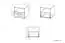 Table de chevet Knoxville 18, couleur : pin blanc / gris - Dimensions : 44 x 46 x 40 cm (H x L x P), avec 1 tiroir et 1 étagère