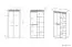 Armoire à portes battantes / penderie Ullerslev 01, Couleur : Pin blanc - Dimensions : 200 x 92 x 55 cm (H x L x P), avec 2 portes et 5 compartiments