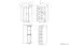 Chambre d'enfant - Armoire à portes battantes / armoire d'angle Egvad 03, couleur : blanc / hêtre - Dimensions : 193 x 80 x 80 cm (h x l x p), avec 2 portes et 6 compartiments