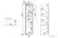 Vitrine Nogales 06, couleur : chêne de Sonoma clair / foncé - Dimensions : 202 x 55 x 41 cm (h x l x p), avec 2 portes, 1 tiroir et 5 compartiments