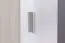 Chambre des jeunes - Commode "Emilian" 08, pin blanchi / gris foncé - Dimensions : 135 x 45 x 40 cm (H x L x P)