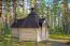 Abri grill et sauna Eisenhut 05 - Dimensions : 545 x 376 x 310 (L x P x H), Surface au sol : 13 m², Toit en toile 