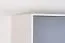 Chambre d'enfant - Armoire à portes battantes / Armoire Syrina 05, Couleur : Blanc / Gris / Chêne - Dimensions : 202 x 153 x 55 cm (H x L x P)