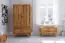 Armoire à portes battantes / Penderie Wooden Nature Premium Otago 04, chêne sauvage massif huilé - Dimensions : 200 x 100 x 65 cm (H x L x P)