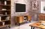 Meuble TV Masterton 20 en bois de hêtre massif huilé - Dimensions : 61 x 136 x 45 cm (H x L x P)