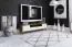 Meuble bas de télévision Timaru 28 en chêne sauvage huilé / blanc, massif partiel - Dimensions : 48 x 180 x 40 cm (H x L x P)
