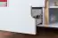 TV - meuble bas Amanto 8, couleur : blanc / frêne - Dimensions : 54 x 150 x 40 cm (H x L x P)