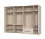Penderie / Armoire à sept portes battantes Neiafu 82, Couleur : Cachemire, deux tiroirs, Système de fermeture Soft-Close, quatre tringles à vêtements, dimensions : 226 x 322 x 60 cm