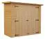 Armoire de jardin / Cabane à outils - 1,23 x 2,23 mètres, épaisseur des éléments 17 mm