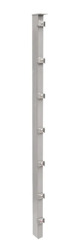 Poteaux de clôture Mod. P, Finition: galvanisé, Pour hauteur de porte: 103 cm, Longueur: 150 cm, Points de fixation: 6