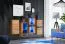 Meuble mural moderne Volleberg 100 | 6 portes | chêne Wotan | 80 x 150 x 25 cm