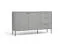 Commode 3 tiroirs et 2 portes Alonnisos 02 | Gris moderne | Soft-Close | 89 x 156 x 41 cm
